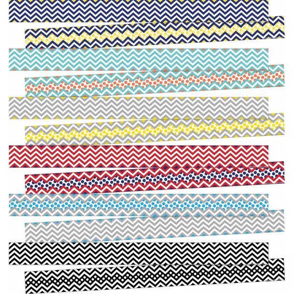 Chevron Trimmer Set of 6 Designs (72/set), Barker Creek, Mfr#: 4000